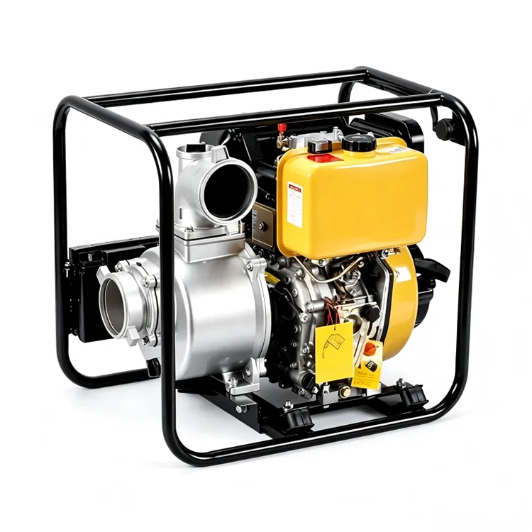 Compacte dieselaangedreven waterpomp met hoog debiet